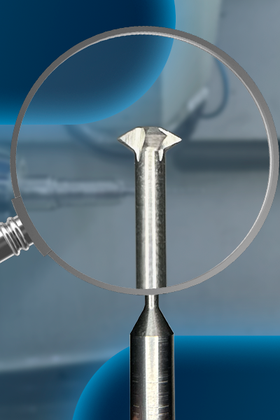Fresa especial para implantes dentários
