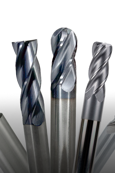 Conjunto de fresas para usinagem: topo reto, esférica, toroidal, desbaste, chanfradora, disco, face com insertos e canto vivo em metal duro